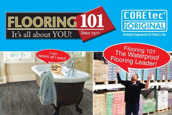 Flooring 101, the Waterproof Flooring Leader!