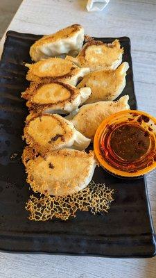 Pan fried pork dumplings