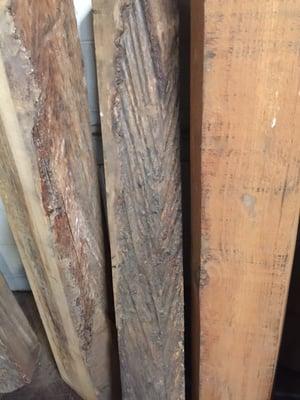 reclaimed, chevron river wood -$1k per 7 ft log