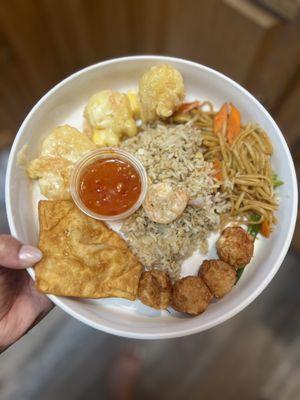 001. Crab Rangoon 002. Fried Shrimp Sui Mai 810. Fried Rice vegetable 206. Lo Mein crispy 608. Crispy Lemon Shrimp (mango sauce)