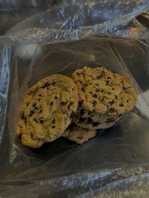 they had some baked chocolate chip cookies that were so good we decided to get 6 to take with us for the week!