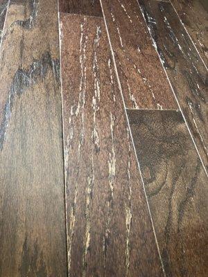 Small section of Mullican Flooring after 1 year