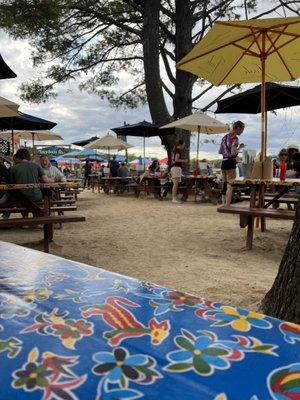 Dining on the dock