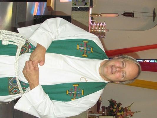 Pastor James ready for traditional worship