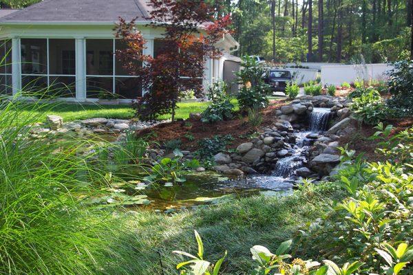 A beautiful water feature we installed.