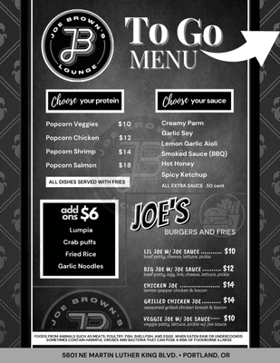 To-Go Menu