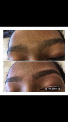 Eyebrow threading done at stringz eyebrow threading place