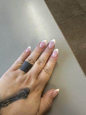 Full set acrylic French tip