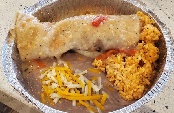 Smothered Chicken Burrito