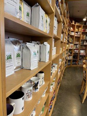 Coffee Beans, Torinos & Mugs Wall!