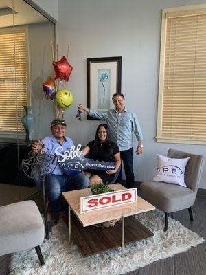 Happy First Time Home Buyers!