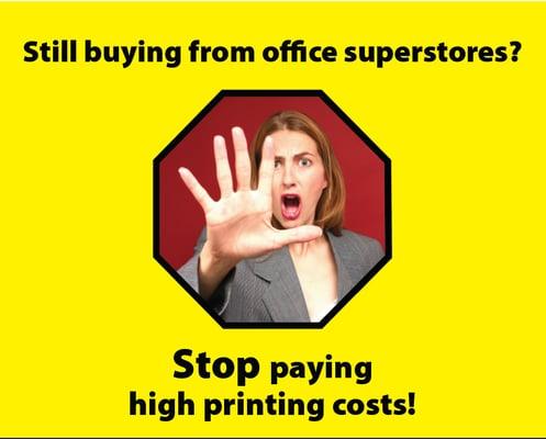 Stop Paying High Printing Costs!