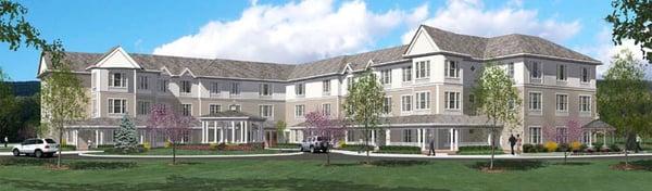 LCB Senior Living, Experts in Senior Living Development & Management - new community artist rendering