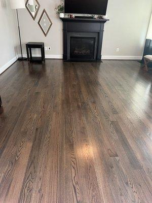 New hardwood in family room