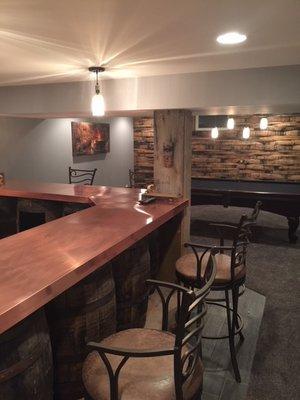 Take a look at this newly designed bar and brick work.