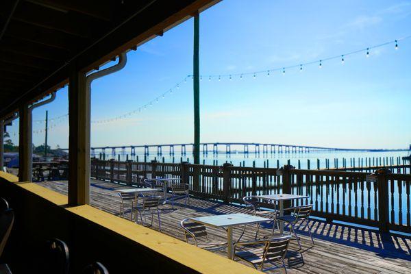 Take in the stunning views of the beautiful Navarre Sound.