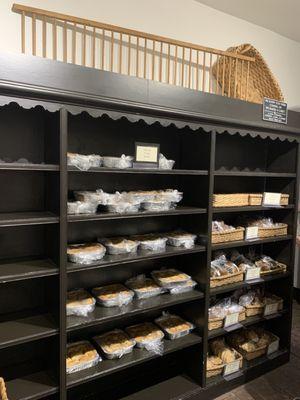 Baking goods shelf