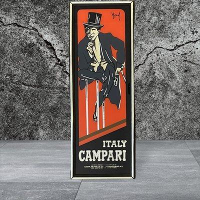 Vintage Campari framed mirror