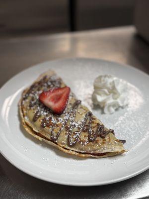 Nutella strawberry crepe