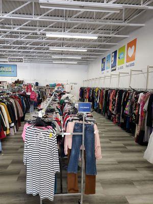 Neatly arranged clothes