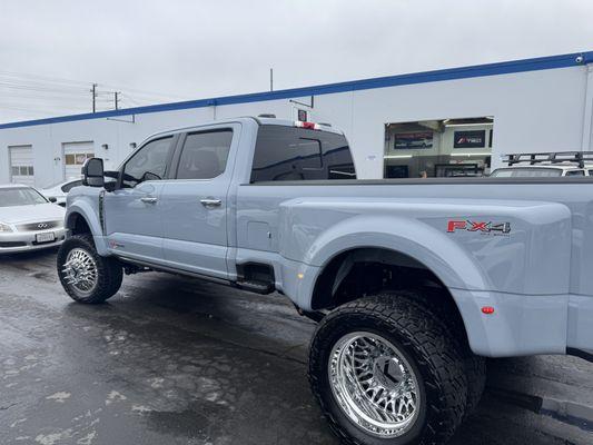 2024 Ford F450 dually

2 stage paint correction
5 year ceramic coating
Full interior detail