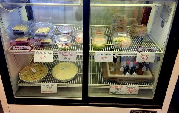 Various desserts they sell here at Mrs. K's Concession.