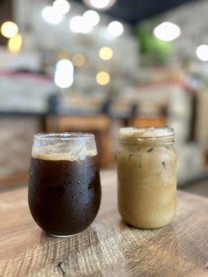 Americano and Iced Latte