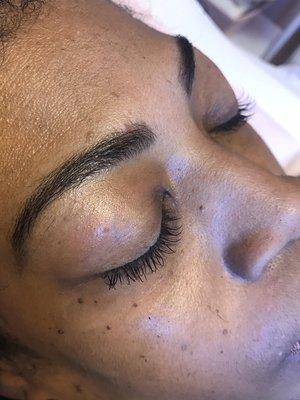 Brow tinting