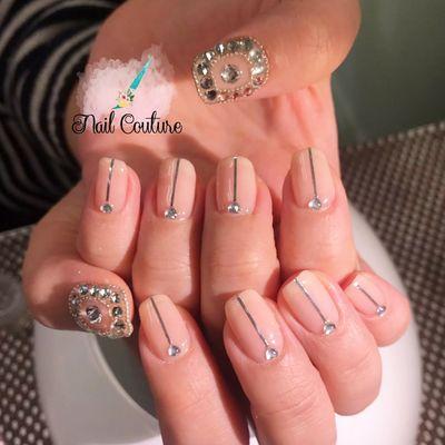 Nail art gel manicure