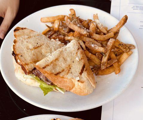 BLT with truffle fries