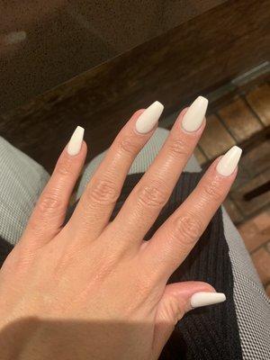 White gel powder, full set. Exactly what I asked for.