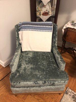 Reupholstered chair