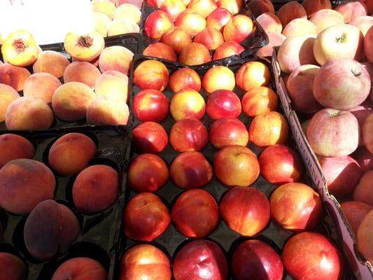 Nectarines and peaches