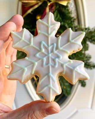 Snowflake sugar cookie