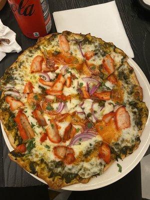 Tandoori chicken classic pizza