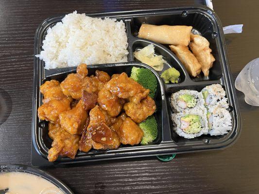 Orange Chicken Bento Box