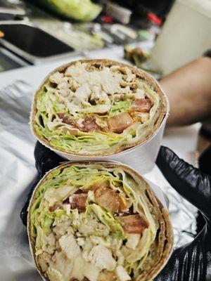 Grilled chicken wrap.