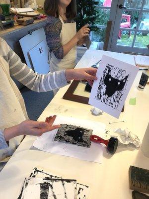 Printmaking at Camp Cactus