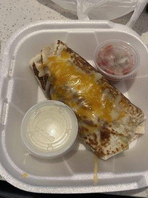 Steak burrito