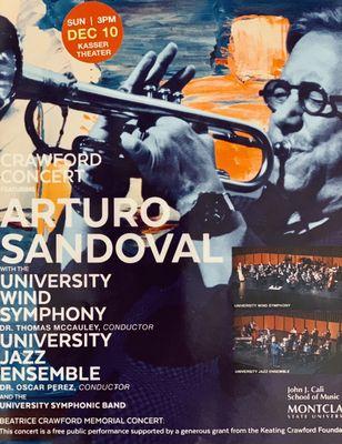 12/10/23: Music Program. Arturo Sandoval performed at the Alexander Kasser Theater.