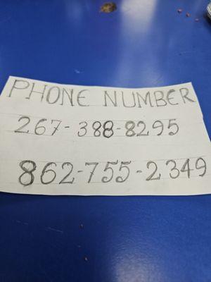 Phone number for laundromat and owner