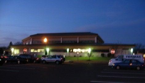 Evesham Municipal Building at night