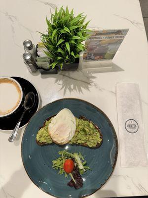 Avocado Toast and Cappuccino