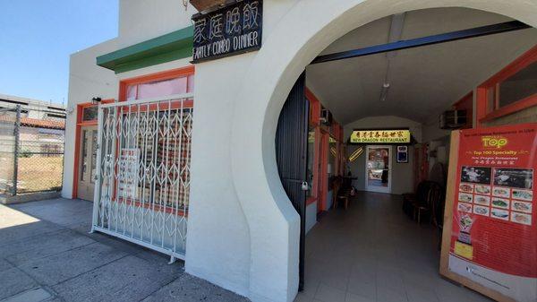 Tiny business hall, entrance in hallway