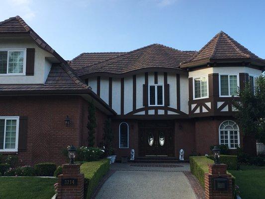 Auburn Concrete Tile roof. (tough install) Orange