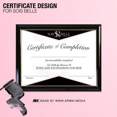 Certificate Design * Submit your inquiry here: www.armni.media/bazaar