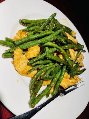 Chicken with green beans