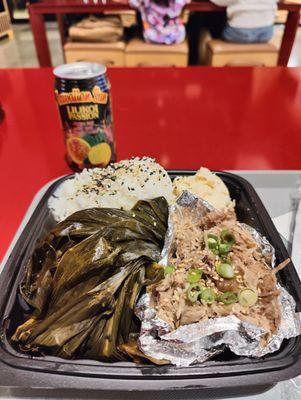 Pork Lau Lau, Kalua Pork, Rice, Mac Salad