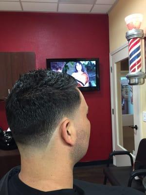 Fresh one fade with a razor tapor.