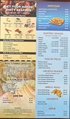 Menu side 2